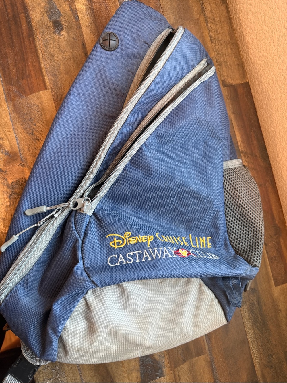 Disney Cruise Line Castaway Club Navy Sling Backpack